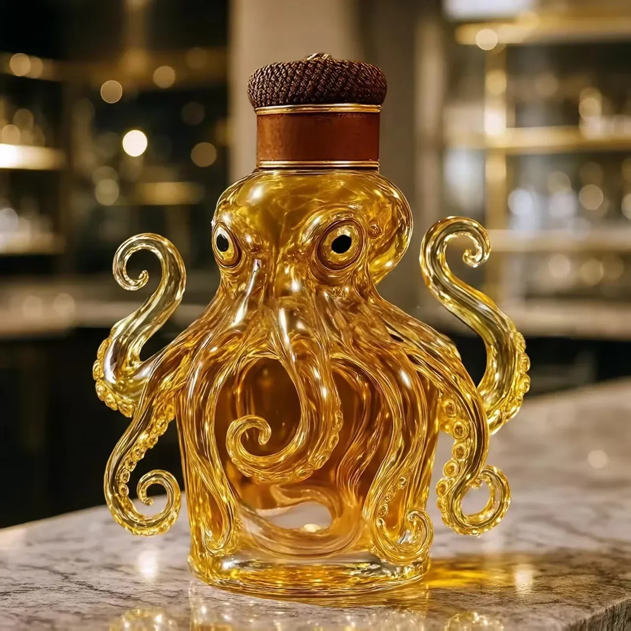 

Whiskey Bottle Octopus Wine Bottle Creative Glass Wine Container Wine Dispenser Bar Tools Home Decoration Practical Ornaments