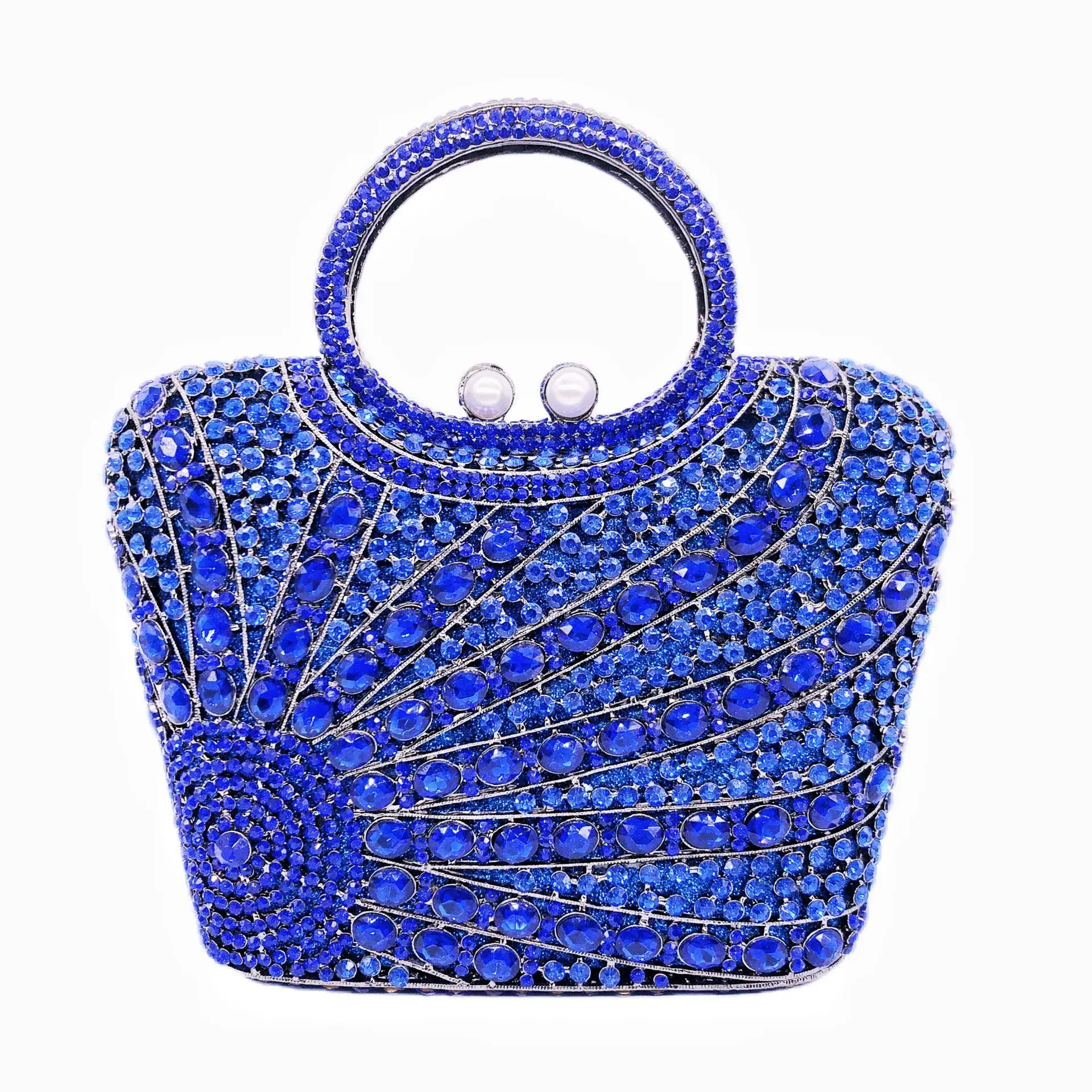 

New diamond-encrusted dinner bag vertical shoulder messenger women's bag banquet full of diamonds bag clutch