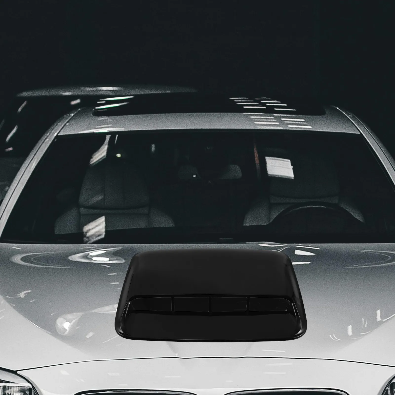 

Декоративная накладка на вентиляционное отверстие капота автомобиля, имитация воздуховода, стильный агрессивный дизайн, прочный, термостойкий АБС-пластик, универсальная установка, быстрая установка