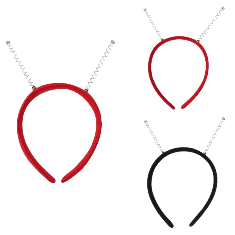 

Plain Hair Hoop with Springs for Pageant Prom Bridal Headwear Casual Headpiece for Women Men Girls Schoolgirls