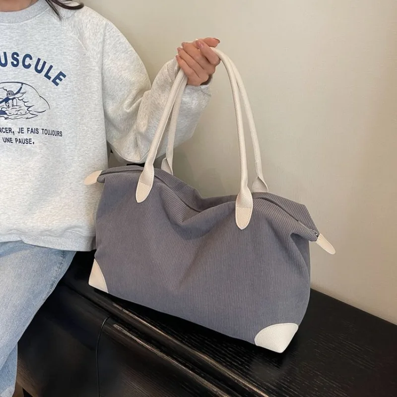 

Oxford Large Capacity Fashion Travel Tote Bags Casual Solid Soft Zipper 2025 High Quality Bags for Women Comfortable Bags