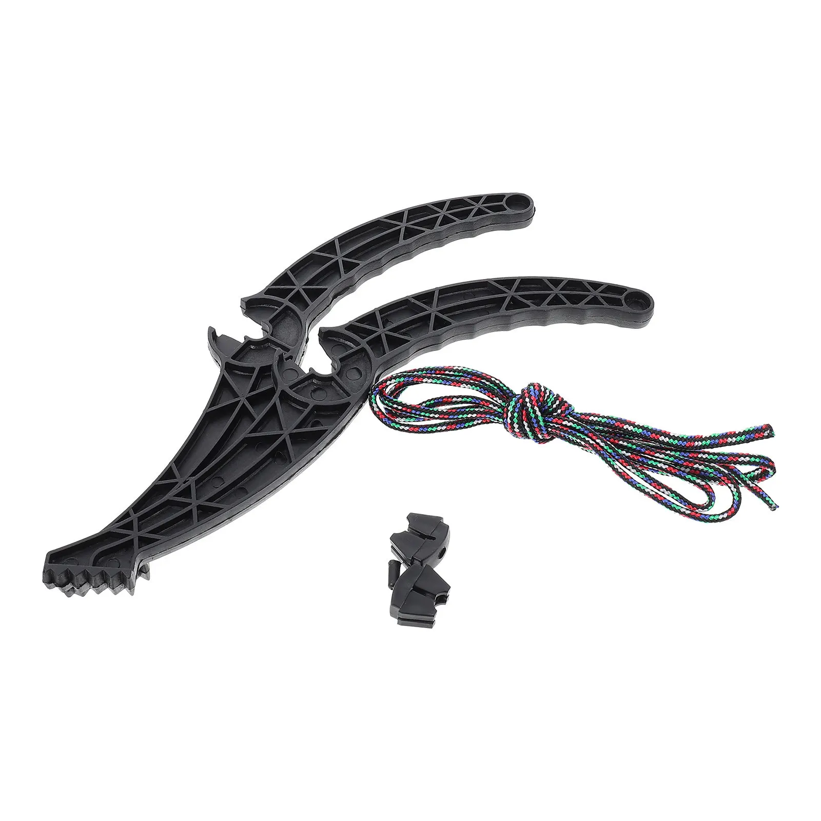 

1 Pair Anti-Slip Ski Board Brake Handle Plastic Lever Easy Install Snow Sled Brake Accessory Outdoor Skiing Stop Rope Tie