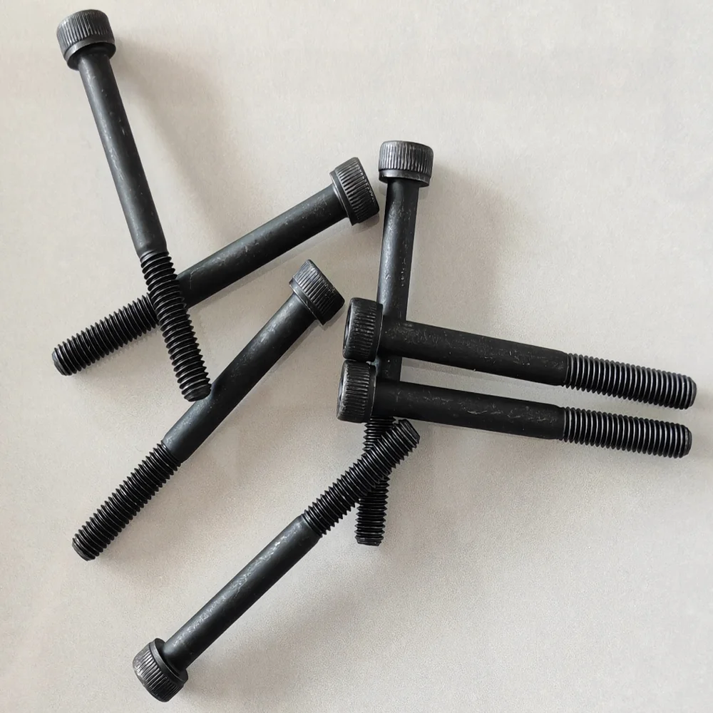 

12.9 Grade Carbon Steel Half Thread Allen Bolts Hex Socket Cap Head Screws M3-M8 Extended Long Screws 30‑200mm