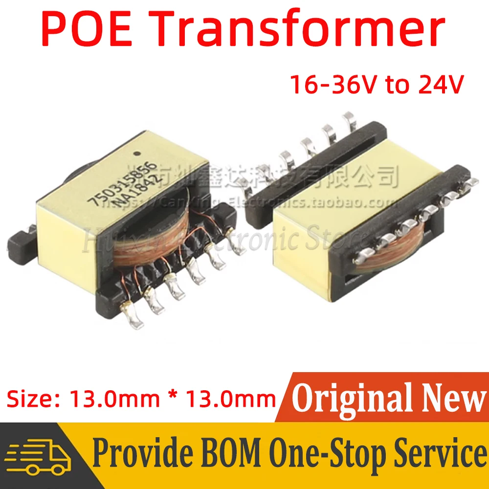 2 pz EP13 tipo 750315856 SMD POE trasformatore Flyback 16v-36V a 24V 1.3W trasformatore di alimentazione a commutazione