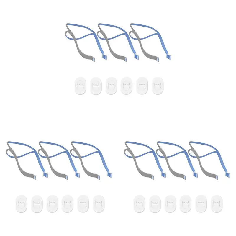 

Сменный головной убор N82R, совместимый с носовой подушкой Resmed Airfit P10, ремешок CPAP, 9 плечевых ремней и 18 регулируемых зажимов A