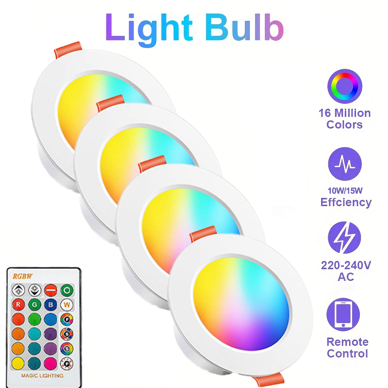 LED Round Ceiling Light,RGB Dimmable Remote Control Light,Super Bright Round Ceiling Light w/Remote Control,Party,Living Room 