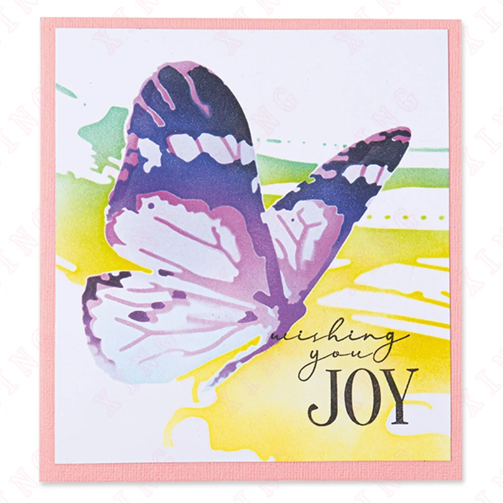 

2022 New Diy Layering Stencils Painting Scrapbook Coloring Embossing Album Decorative Template Butterfly Handmade Craft Cut Die