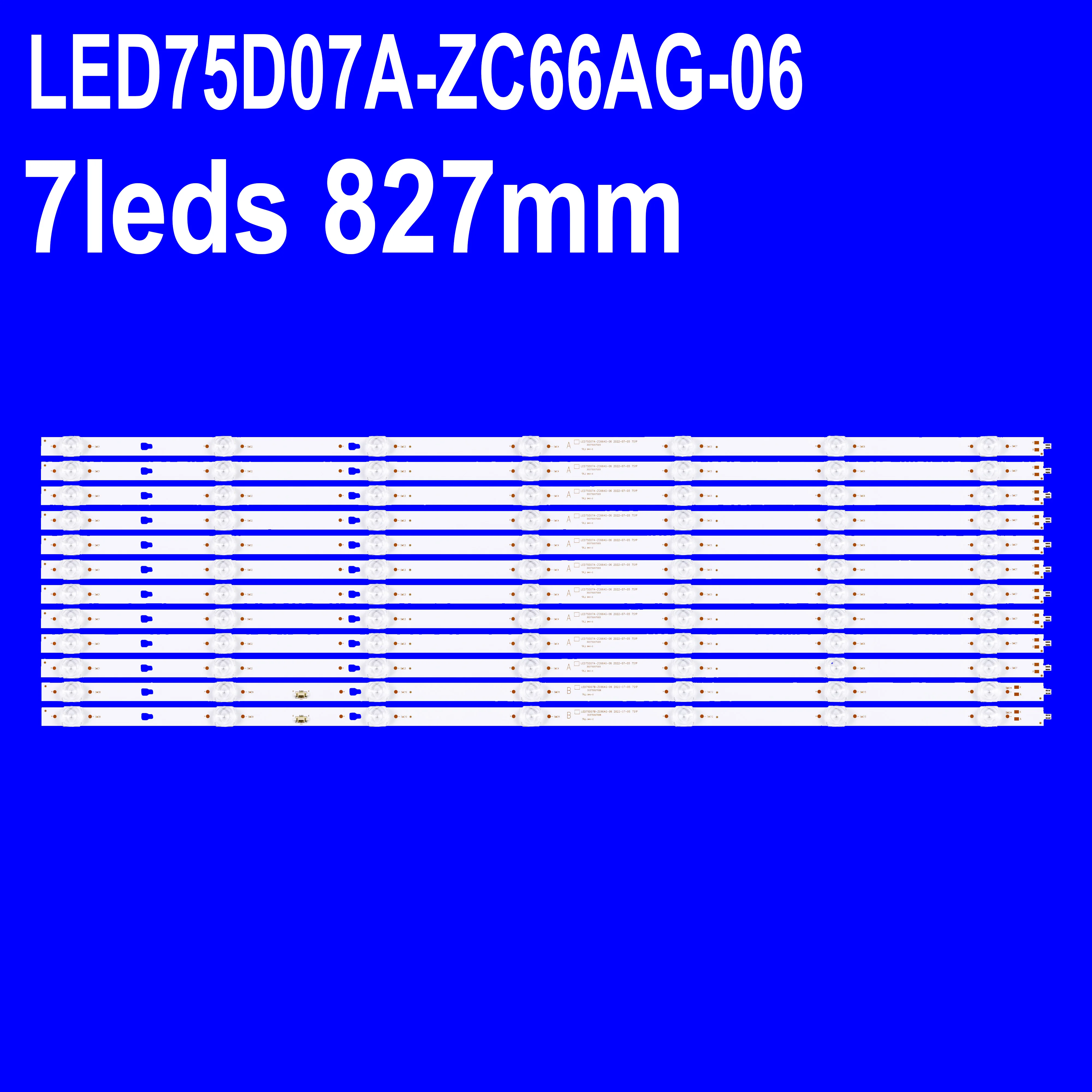 

12 шт./комплект, светодиодные ленты для телевизоров A Bar LED75D07A-ZC66AG-05 30375007005 100044717-CA 30375007007 LED75D07A-ZC66AG-06 E4FAA75R WR75UT4210