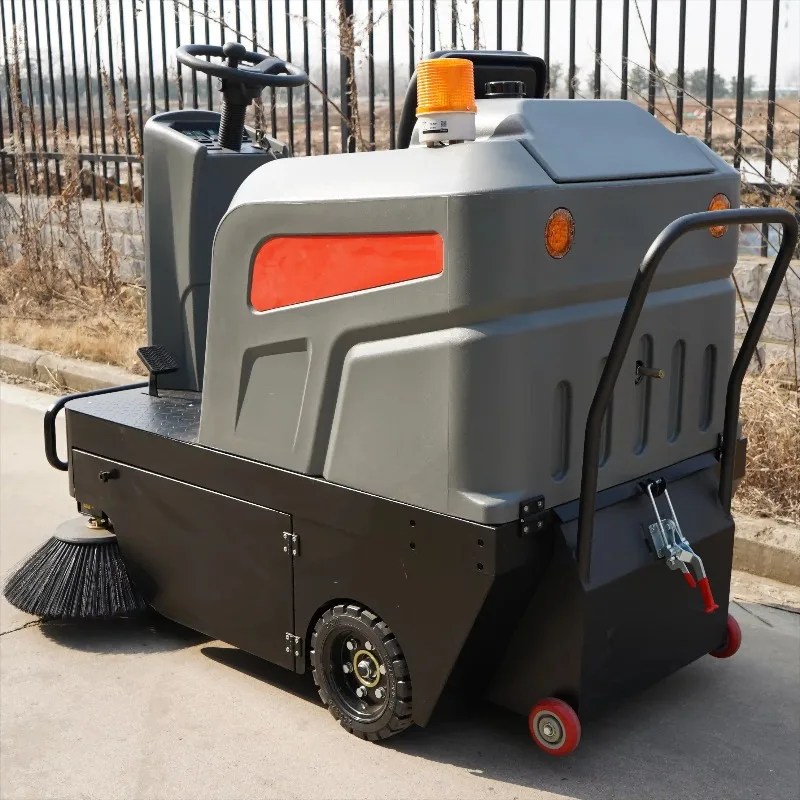 Commercial Exquisite Craftsmanship New Designed Automatic Industrial Ride on Electrical Street Road Floor Sweeper Machine