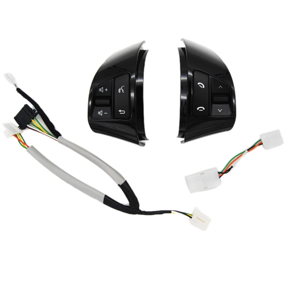 

For Hyundai Elantra HD 2008-2016 Multifunction Steering Wheel Control Button Switch o Control Black 8 Keys