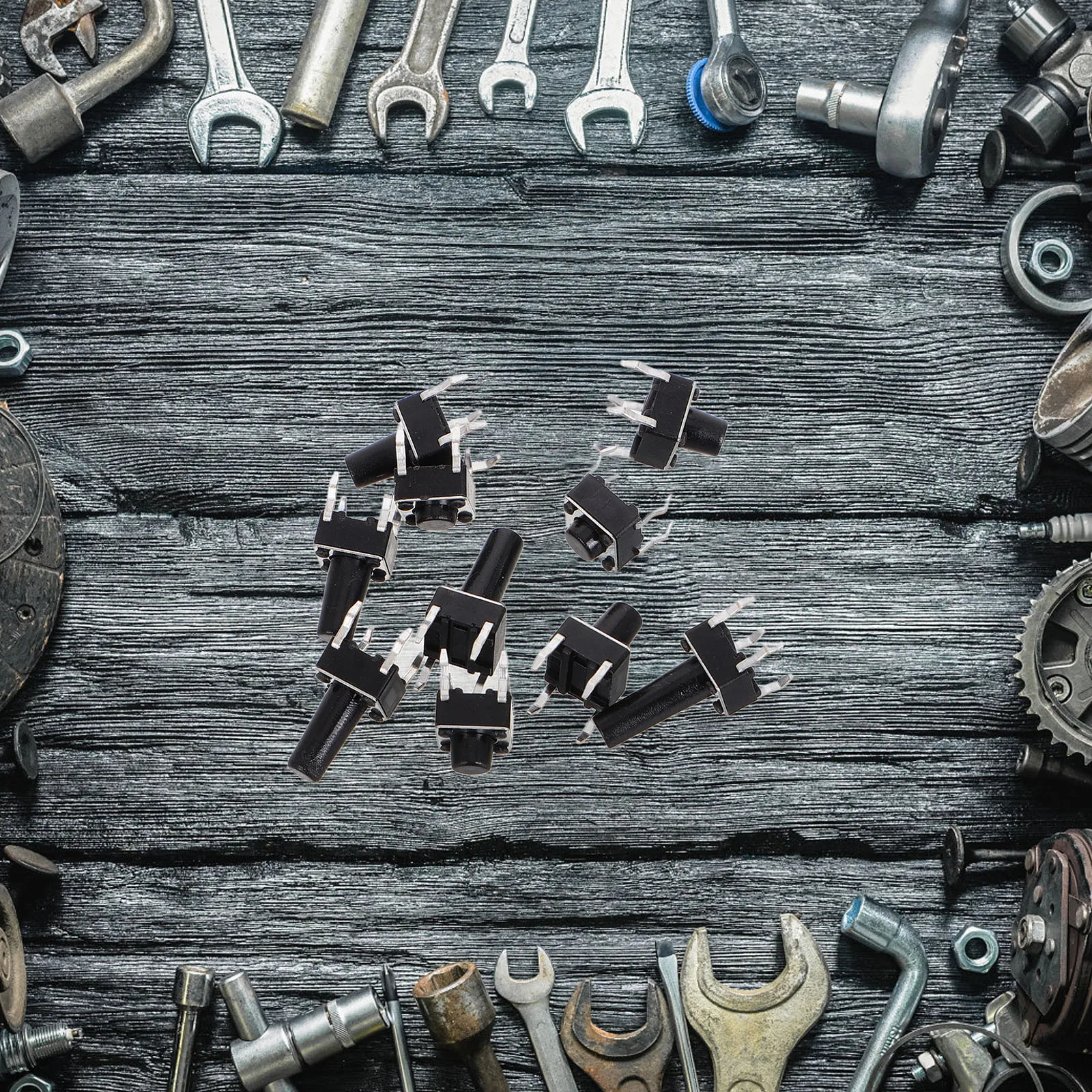 

100pcs Micro Switch Kit Miniature Momentary Push Button Tactile Switch Boxed Plastic Joystick Components Easy Installation Long