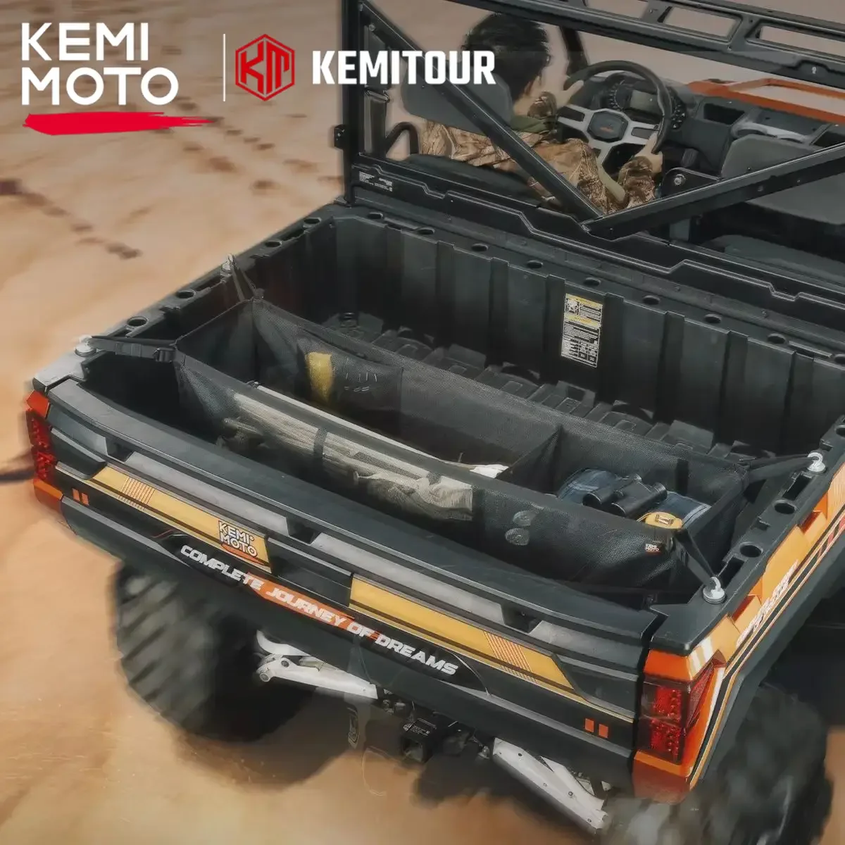 

Грузовая сеть KEMiMOTO UTV, задняя хранилище, тяжелая сетка для хранения из ПВХ, 47,2x9,8 дюйма, совместимая с Polaris Ranger для Can-Am Defender