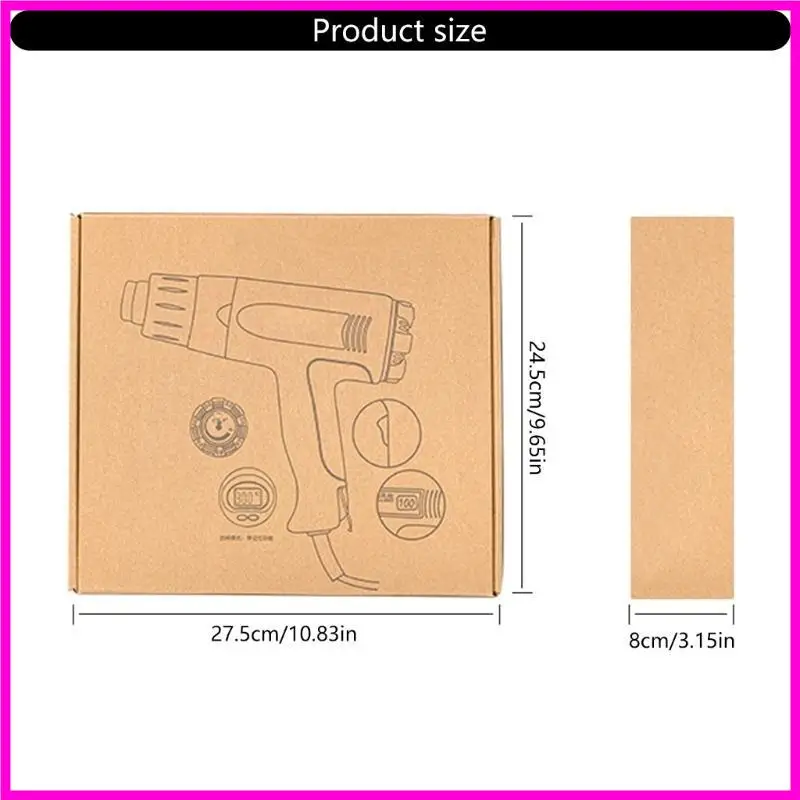 

57BE Hot Air Blower 2000W Heat Guns 300℃/600℃ with 2 Temperature Setting Hot Air Guns for Crafts Removing Paint