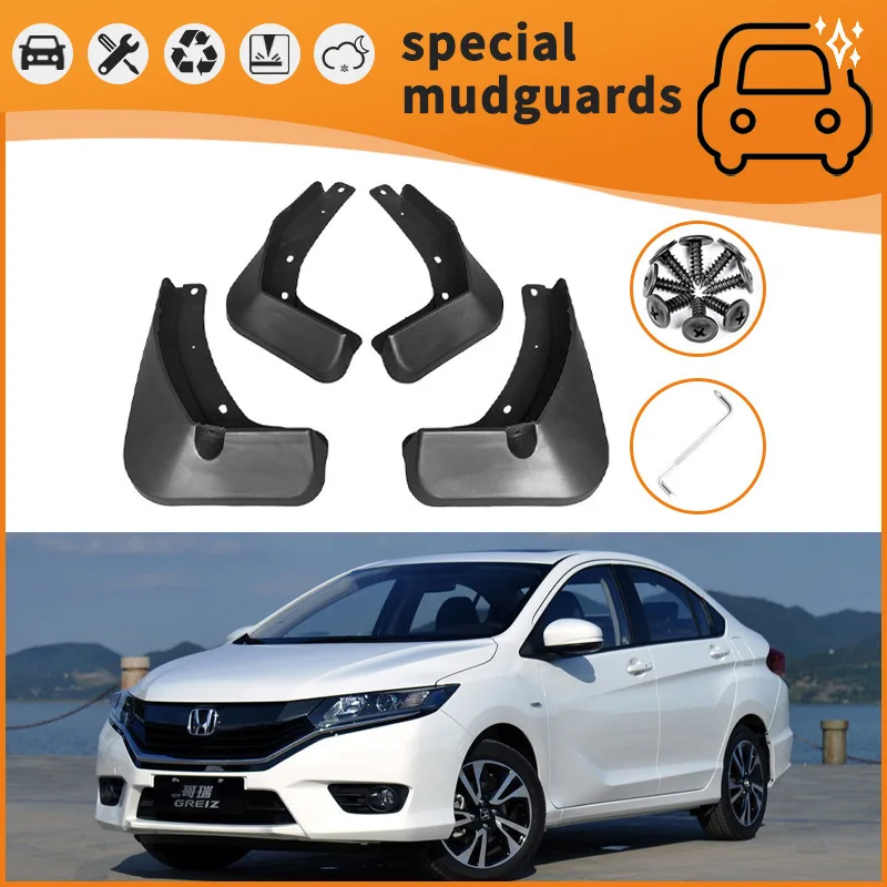 For models 13-23 of Honda, Jade, Greiz, GIENIA , INSPIRE, ENVIX Mudguards Fender Mudflaps Front Rear Flares Splash Guards Cover