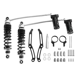 Remote Reservoir Rear Suspension Shocks For Harley Touring 2014-2024 Electra Road Street Glide FLTRK FLTRX FLTRU