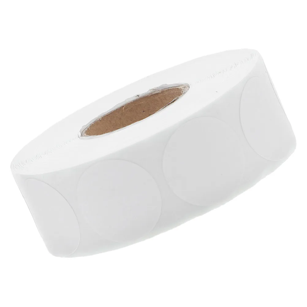 

White Round Labels 3Mm Adhesive Stickers Small Item Marking Smooth Surface Office Classroom Home Organization Marking Sticker