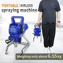 Portable High Pressure Airless Spraying Machine 1850w Home Decoration Wall Coating Paint Spraying Machine 2.1l/Min