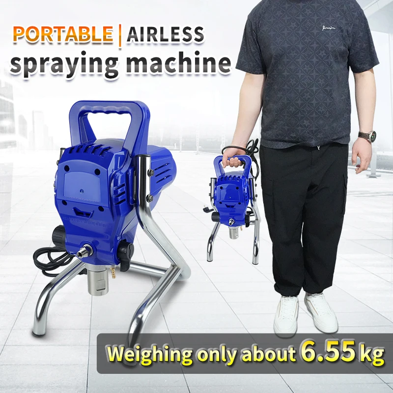 Portable High Pressure Airless Spraying Machine 1850w Home Decoration Wall Coating Paint Spraying Machine 2.1l/Min