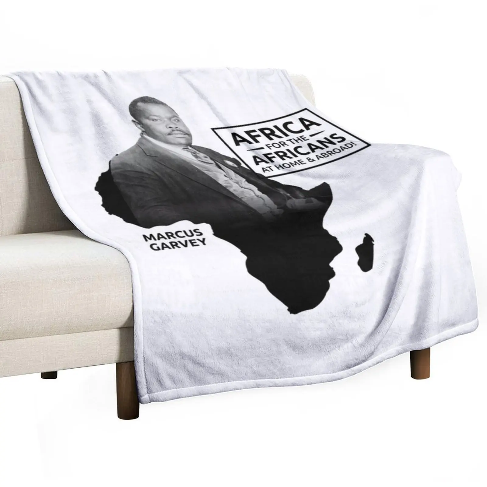 

Marcus Garvey Quote - Africa for the Africans Throw Blanket All Season Lightweight Soft Blanket for Bed