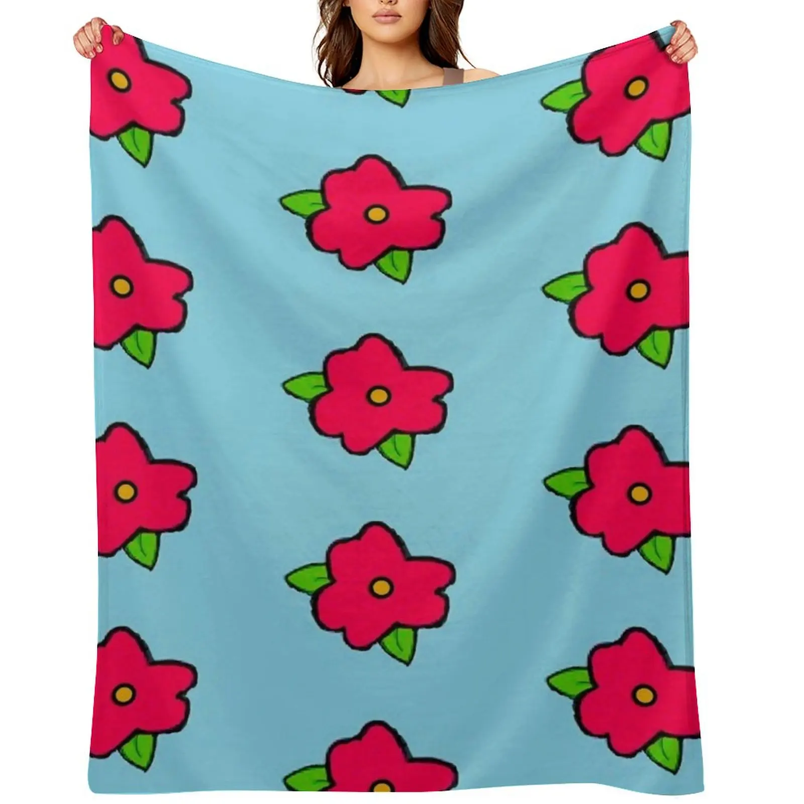 

King Size Homer Muumuu Flower Throw Blanket valentine gift ideas funny gift Blankets Sofas Of Decoration Bed linens Blankets