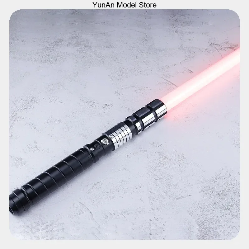 Yanqing 78-92cm Metal Pixel Telescopic Light Changing APP Luminous Sword High-End Toy for Cosplay Prop Gift