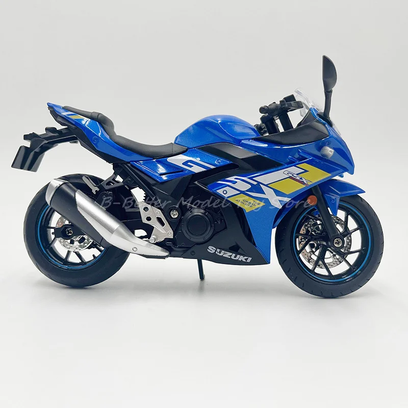 1:12 Diecast Motorcycle Model Toy GSX-250SR Sport Bike With Sound & Light