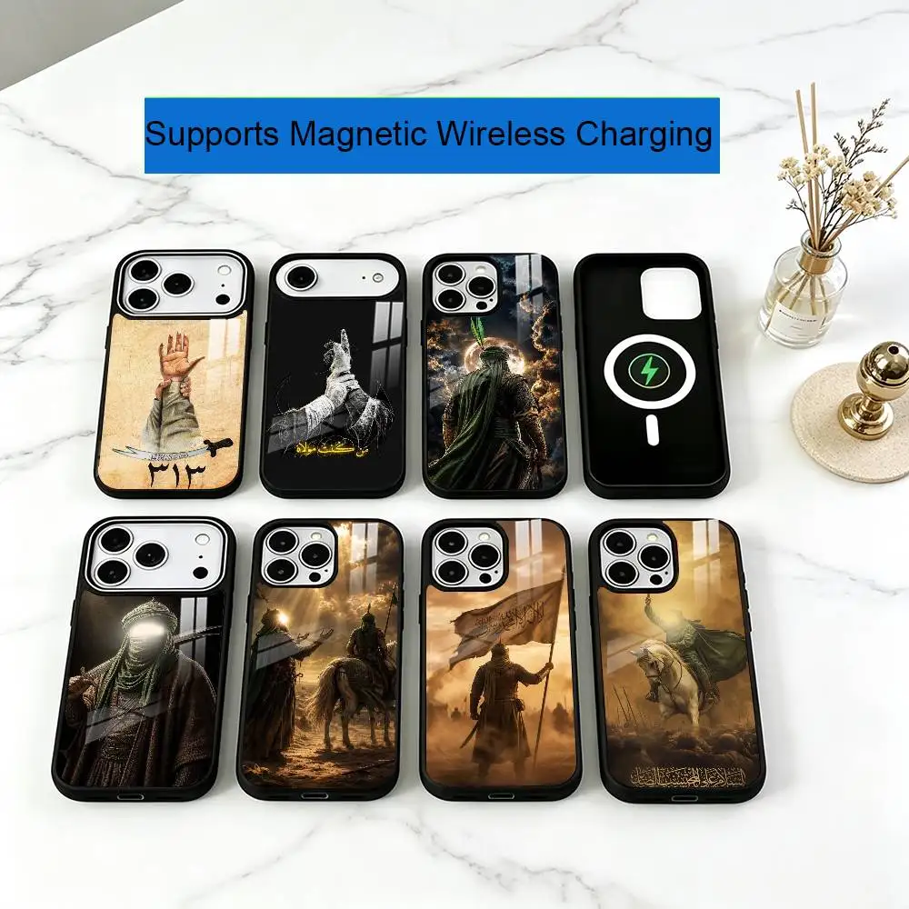 Imam-m Hussain Shia-a Ali-i Phone Case For iPhone17,16,15,14,13,12,11 Plus,Pro Allows magnetic wireless charging