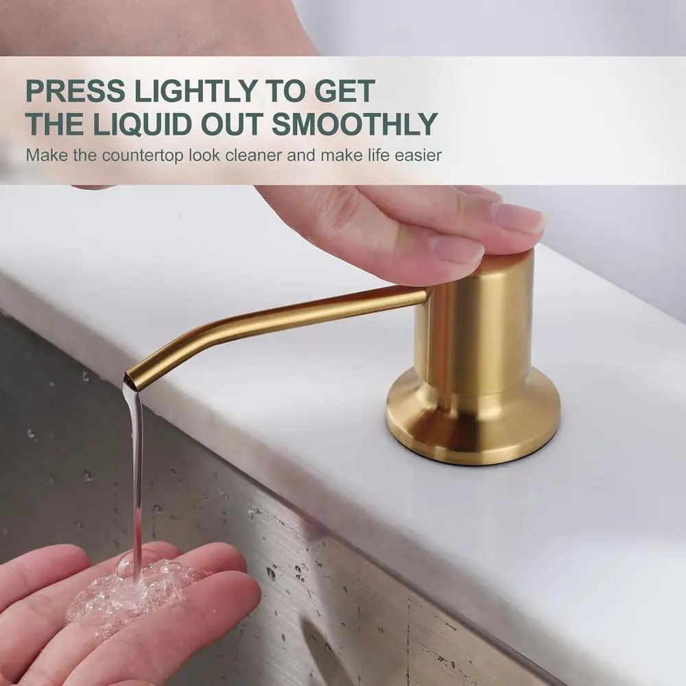 صنبور مطبخ عتيق عالي القوس قابل للسحب للأسفل مع موزع صابون، تركيبات حوض الفولاذ المقاوم للصدأ لتركيب 2 أو 4 فتحات #5