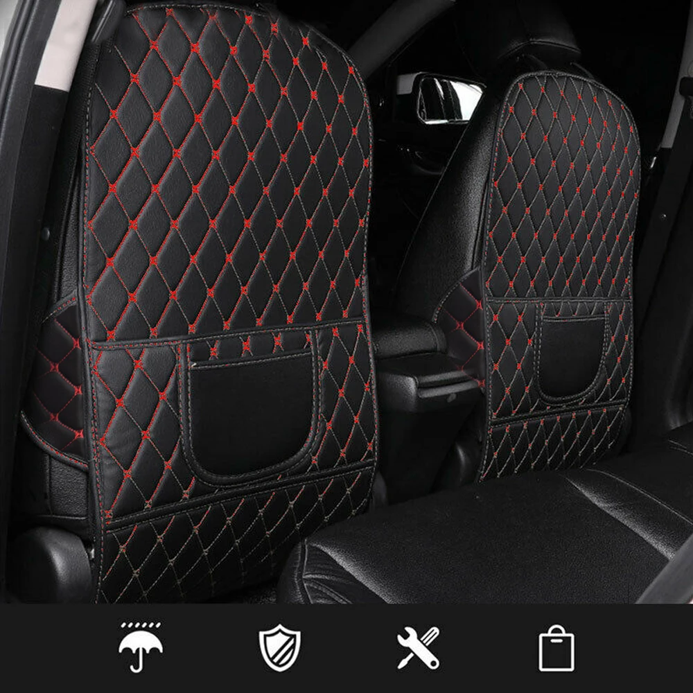 

1pc Universal Car Seat Anti Kick Protector Cover PU Car Seat Back Anti Dirt Pad Mat for Children Auto Interior Accessories