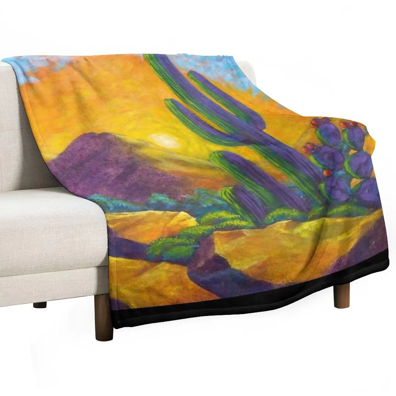 

Desert Sunrise Throw Blanket Quilt Summer Softest Blankets For Baby Blankets