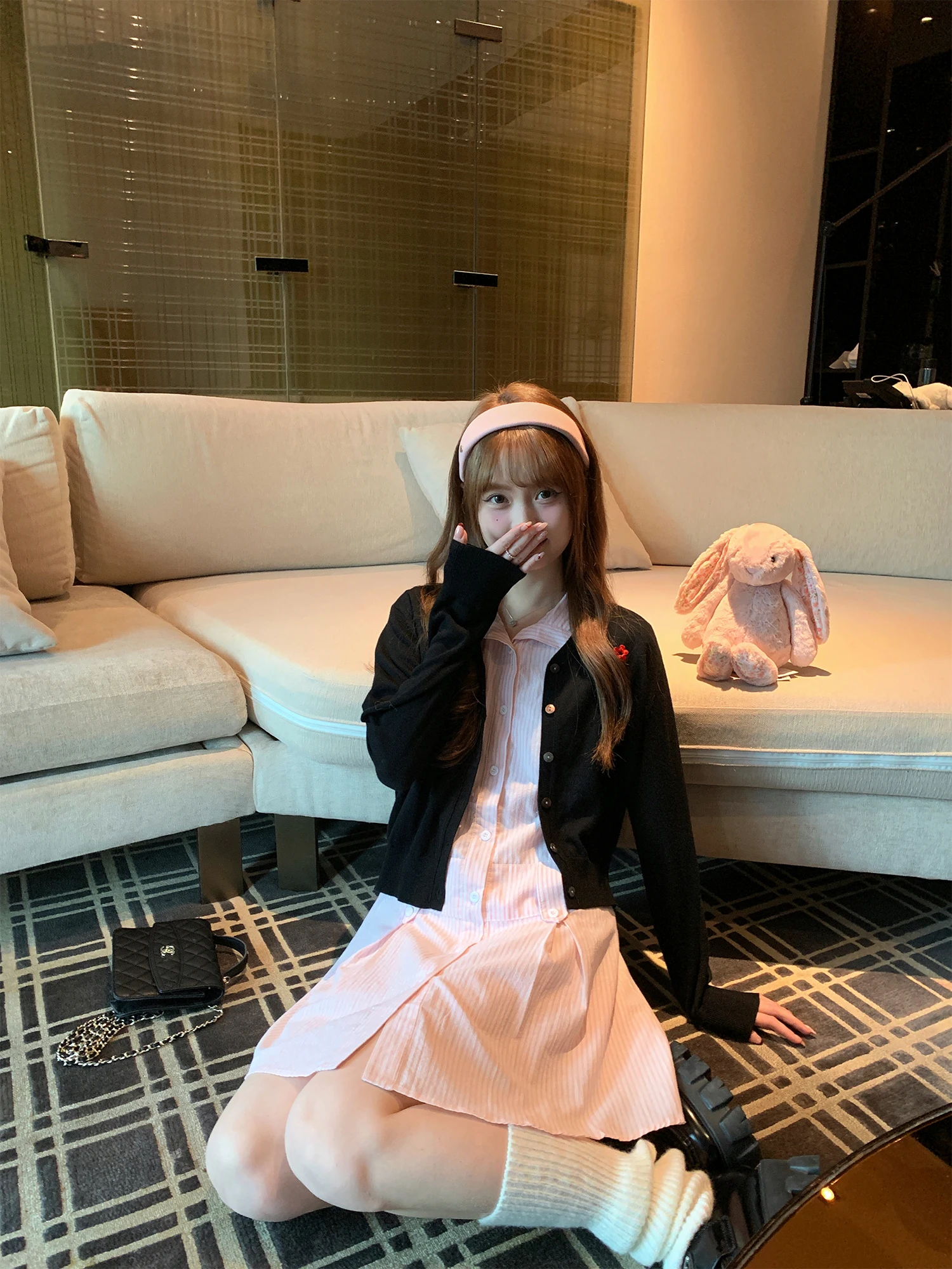 

Sweet Floral Embroidery Knitted Sweater Women's Outerwear Spring New Sle Age Reduction Versatile Girl's Faion V-ne Long...