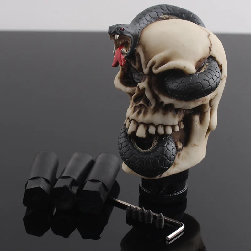 

Universal Accessory Custom Snake Skull Car Manual Stick Gear Shift Knob For Sedan Coupe Suv Crossover Wagon Hatchback Truck