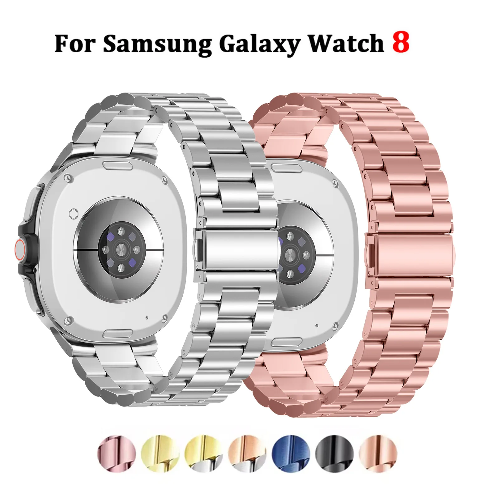 Metallarmband für Samsung Galaxy Watch 8 Classic 46 mm Armband Correa für Samsung Watch 8 40 mm 44 mm Edelstahlband
