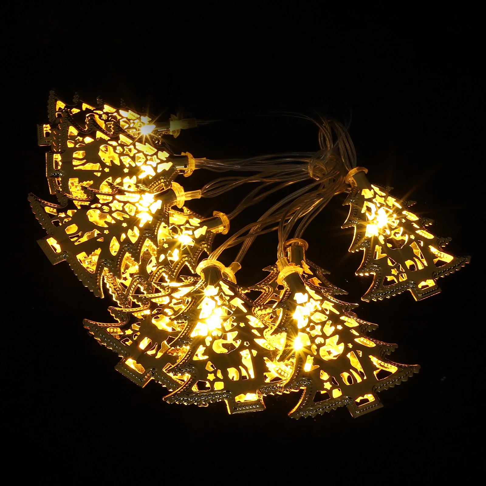 

Christmas Tree Lights LED Iron Decorative Warm Lighting Yard Hanging Xmas Creative Xmas Light Scene Festive Garden