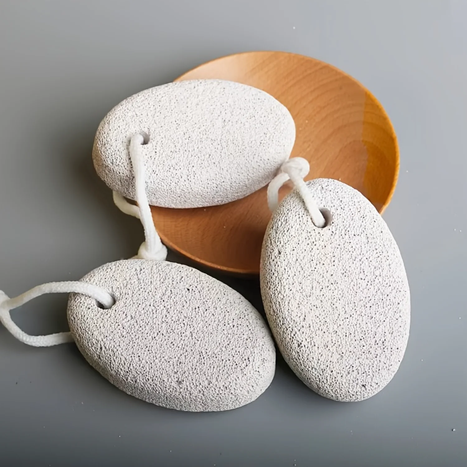 

Natural Volcanic Pumice Stone Set for Feet - Exfoliate, Massage & Remove Dead Skin - Soften Rough Heels - Easy Home Spa Experien
