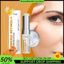 Turmeric Retinol Eye Cream Stick Deep Moisturizing Reduce Eyes Wrinkles Dark Circles Eye Bags Firming Lifting Brighten Eye Care