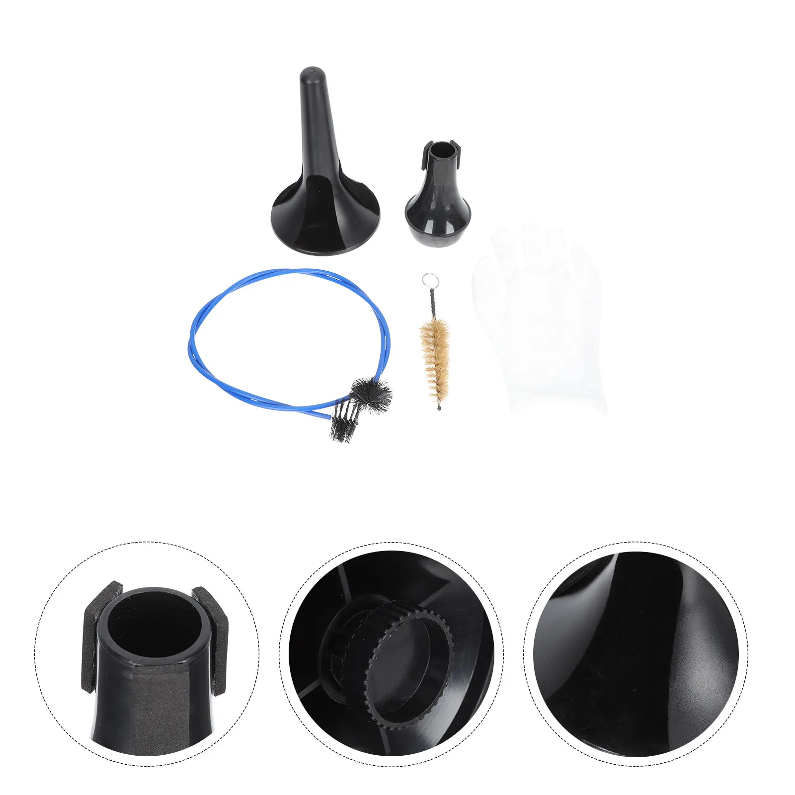 

1 Set Trumpet Cleaning Brush Kit Flexible Double-Ended For Saxophone Flare Neck Mouthpiece French Horn Compatible
