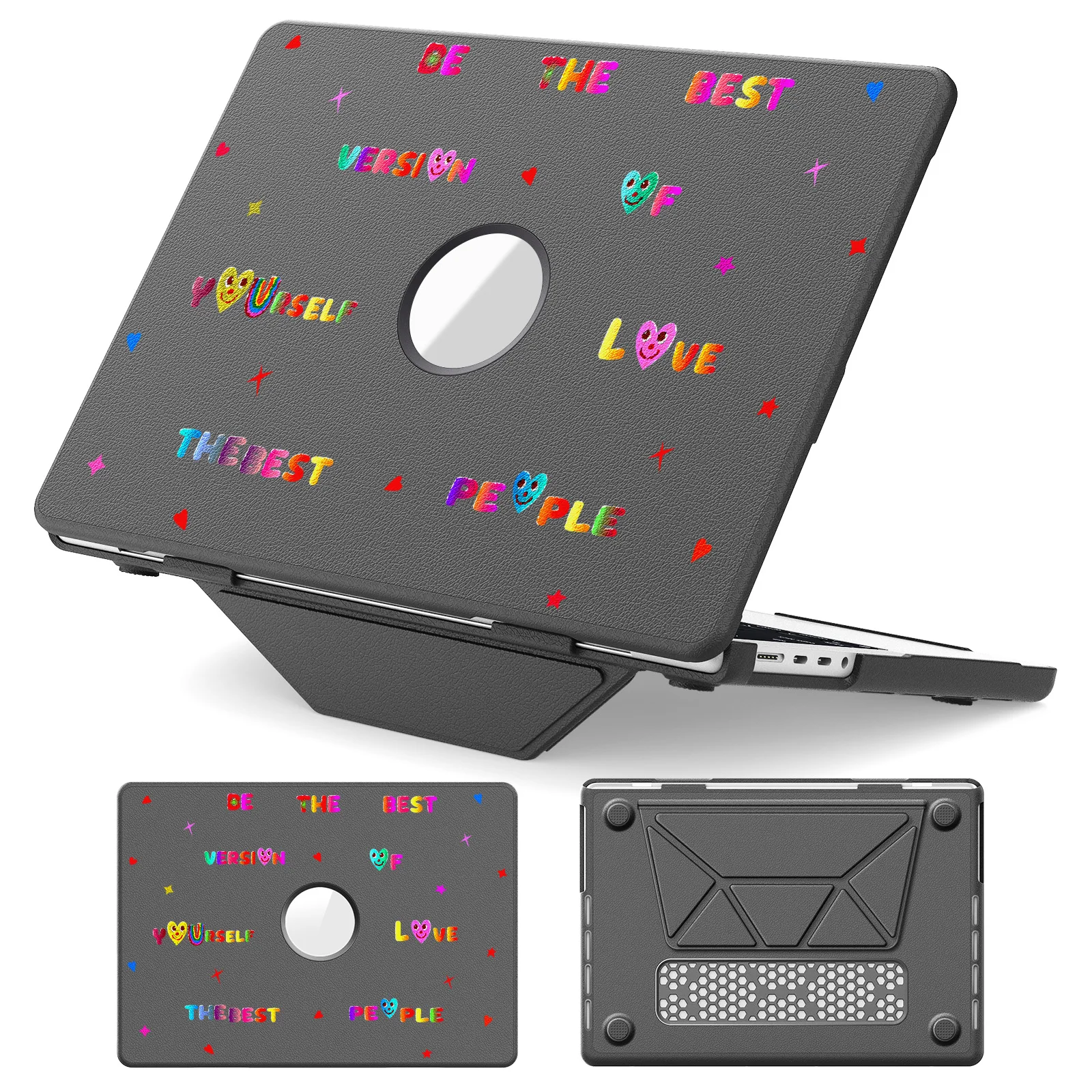 

Laptop Case Universal for Mac Book Air 13 2018 2020 Model A2337 M1 A2179 A1932 Luxury UV Printed Foldable Stand Laptop Cover