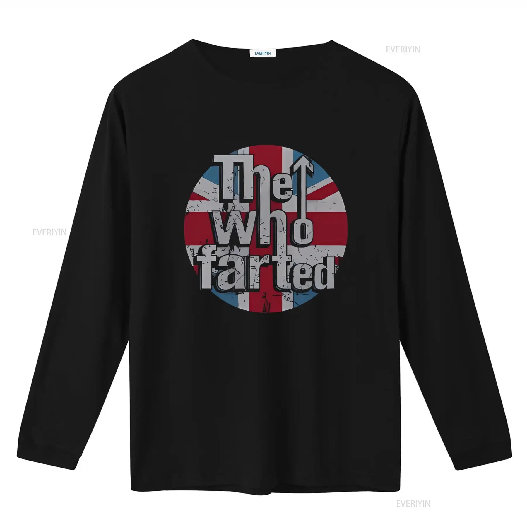 Mens The Who Farted Band T Shirt Funny Sarcastic Novelty Dad Joke Design vintage Washed Unisex Stylish Stretched