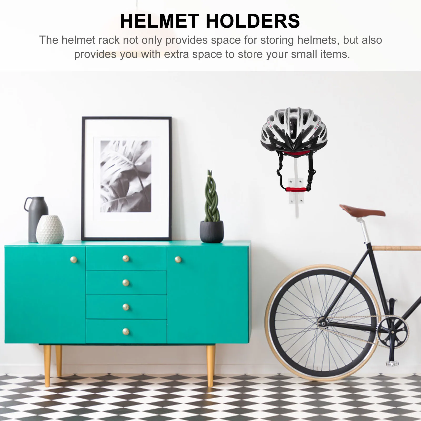 

2pcs Metal Wall Mounted Storage Stand Cap Frame Screw Ball Hat Holder Motorcycle Rack Coat Storage Rack Holders