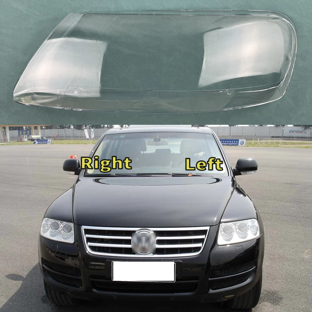 

For Volkswagen VW Touareg 2003-2006 Car Front Headlight Cover Auto Headlamp Lampshade Lampcover Head Lamp light Lens Shell Caps