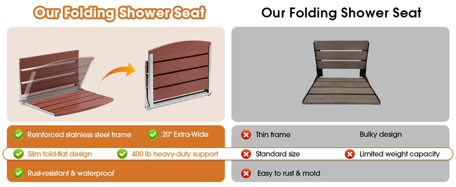 fold down shower seat