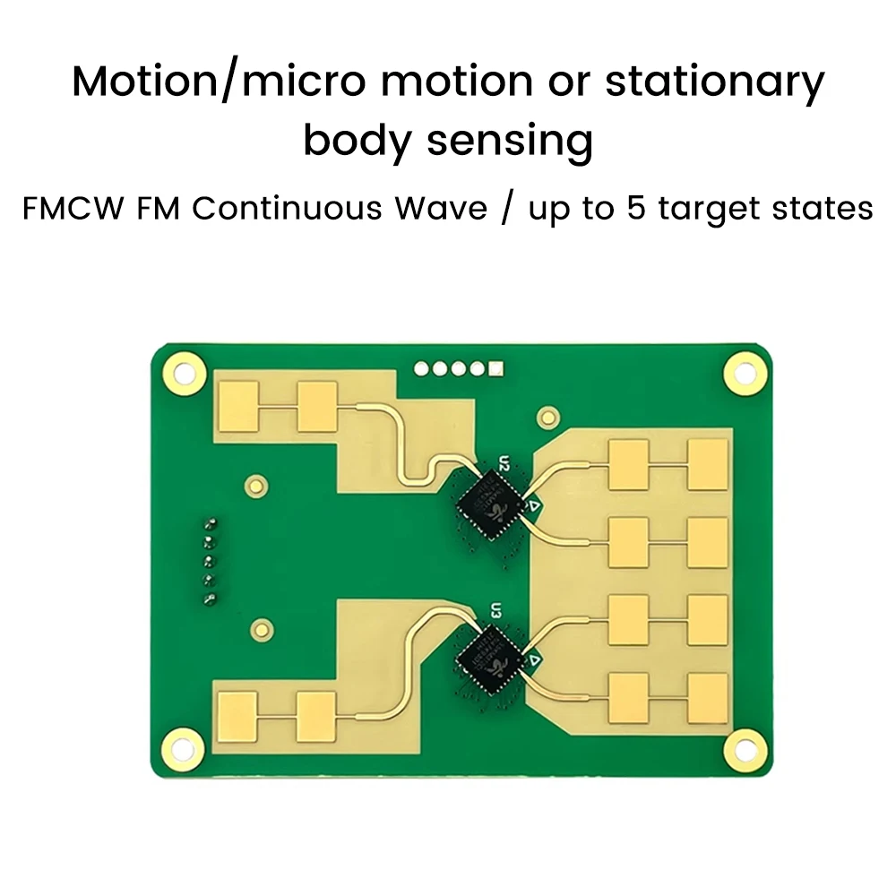 Imagem -04 - Presença Humana Distância Rastreamento Sensor Módulo de Movimento Millimeter Wave Radar Board Smart Home 24g Ld2461