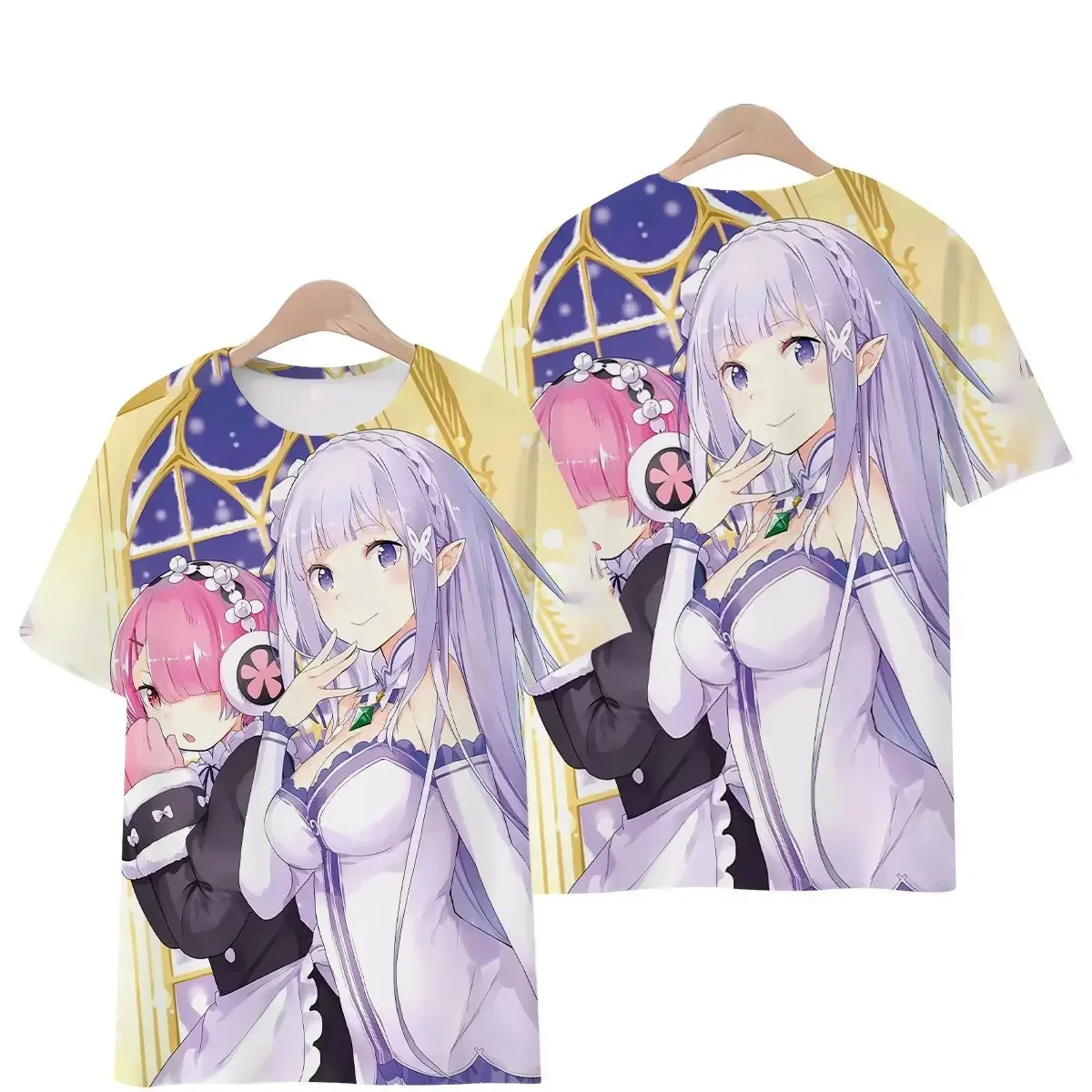 Starting From Scratch World Life Anime Men's and Women's Short-sleeved Printed T-shirt Two-dimensional Summer Clothes