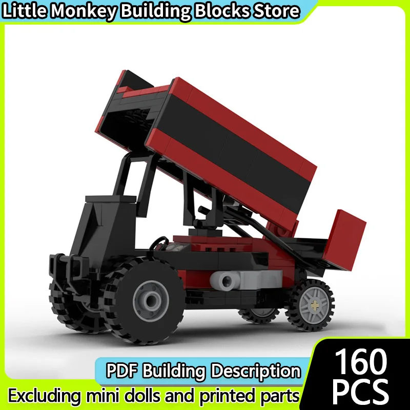 

Модель городской автомобиль MOC, строительные кирпичи, небольшой инженерный самосвал, модульная технология, детские праздничные подарки, сборные игрушки, костюм