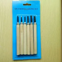 6pcs/set Wood Carving Chisel Tool Kit Hand Chisel Woodworking Engraving Woodcut Professional Tools High Quality