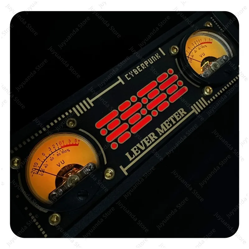 Level Pickup Meter Pickup Light RGB Lamp Level Voice Controller  Meter Head Ornament with Backlight Table VU Meter Head