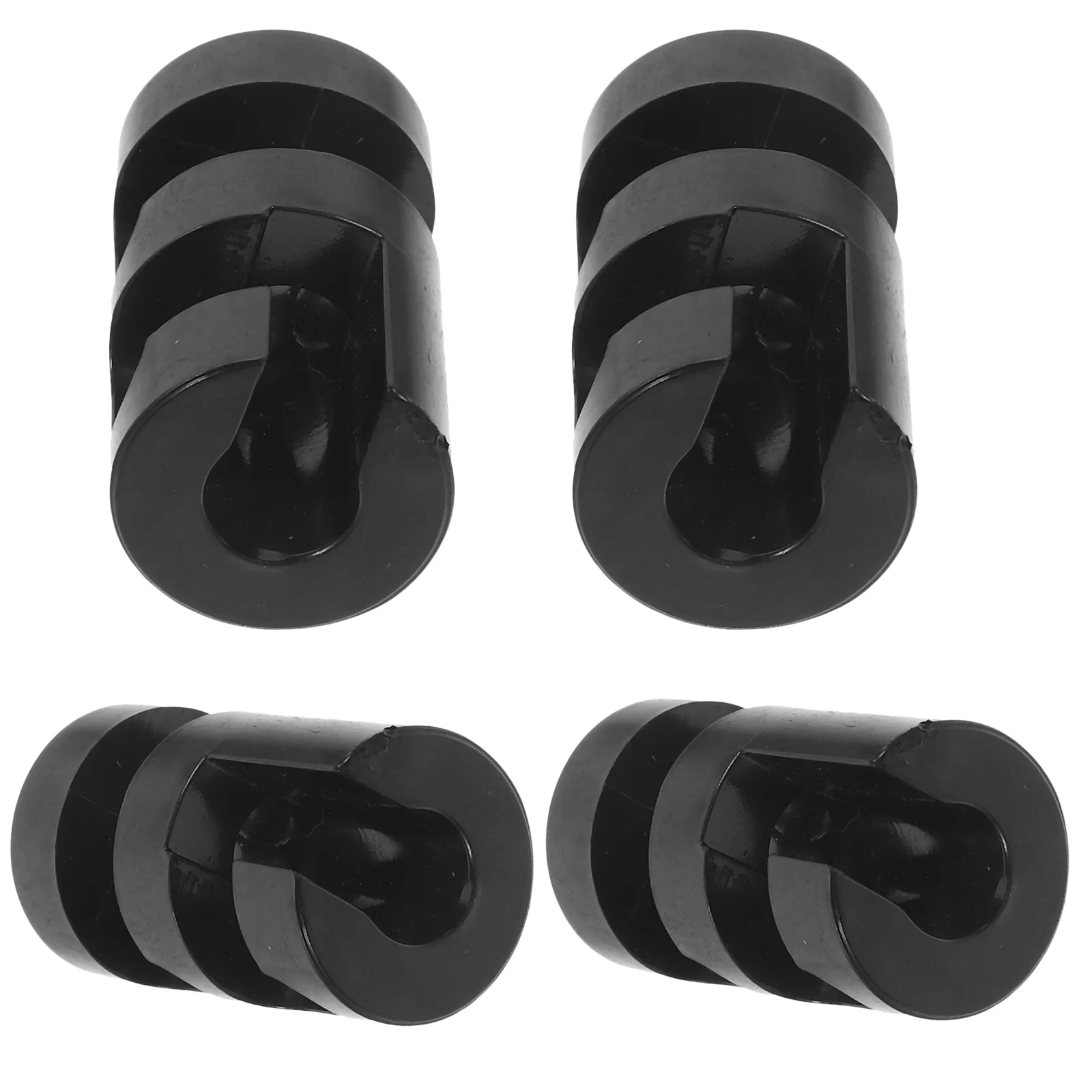 4 Pcs Cord Clips Chandelier Holder DIY Cable Glands Accessories Grip Fittings Connectors Black Fixing Clamps Grips