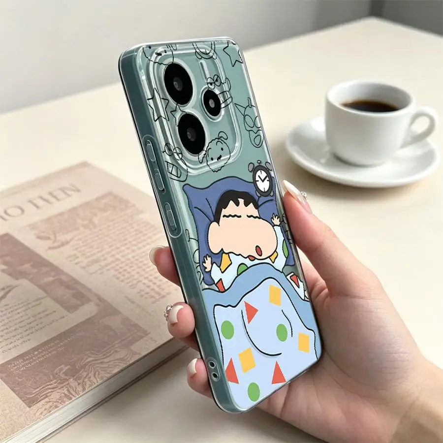 Shin-ChanS Cute Case for Xiaomi Redmi Note 15 A4 12S 10S 9 10 14C 11 Note 13 14 Pro Plus 11S 12 13C Soft Phone Cover view 2