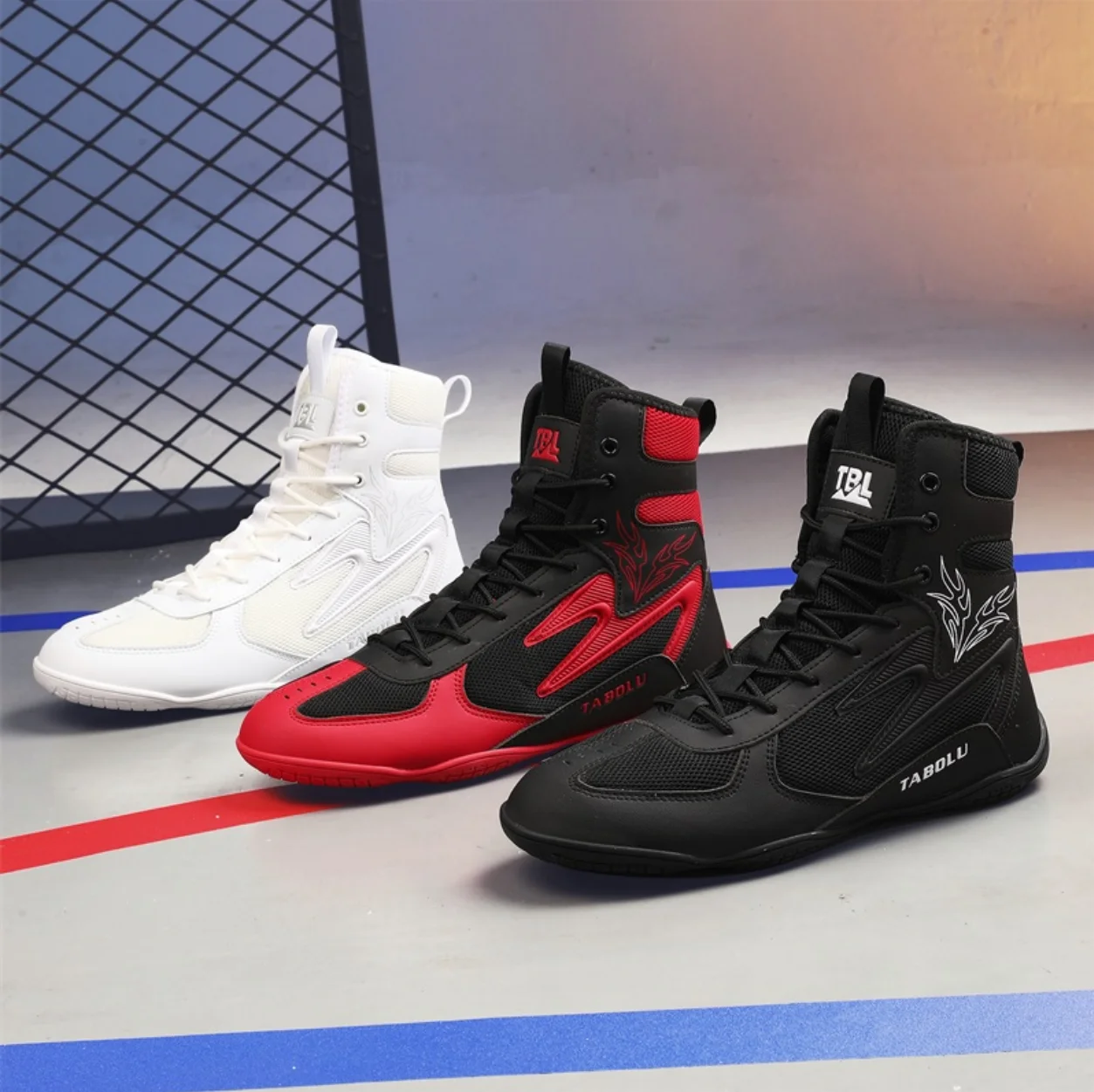 

Men's Professional Wrestling Shoes & Combat Sports Footwear Comfortable, Versatile Wrestling Shoes for Men and Women